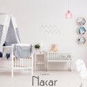 Ver imagem 2 de Luminária Pendente Madeira Nacar 18cm Soquete E27 Sala Rosa Claro