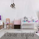Ver imagem 2 de Luminária Pendente Triplo Madeira Nacar 18cm Cr Soquete E27 Preto