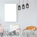 Ver imagem 2 de Luminária Pendente Triplo Madeira Paladio Cq Sala Jantar E27 Preto