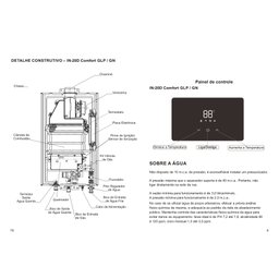 Aquecedor a Gas Linha Digital In 20d Gn - Inova - 8