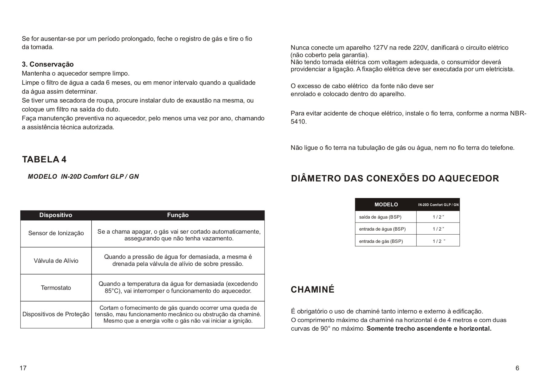 Aquecedor a Gas Linha Digital In 20d Gn - Inova - 10