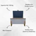 Ver imagem 4 de Puff Recamier Versallies 50 Cm Concreto Bouclé