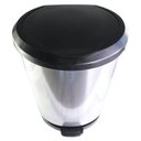 Ver imagem 5 de Lixeira com Pedal Label Prata 10 Litros