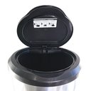 Ver imagem 4 de Lixeira com Pedal Label Prata 10 Litros