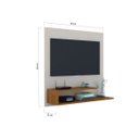 Ver imagem 3 de Painel para TV Orlando até 32 Polegadas Cor Off White/Freijó