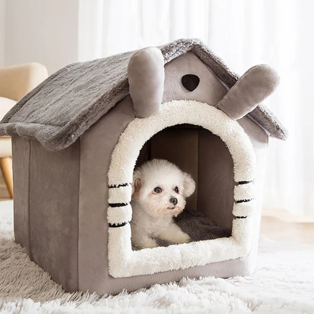 Cama Macia Para Cães Pequeno e Médio Porte Cinza | MadeiraMadeira