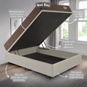 Ver imagem 5 de Cama Box Baú Linho Areia com Colchão Casal Relax Adorabile Molas Ensacadas 138x188
