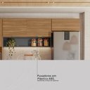 Ver imagem 6 de Cozinha Compacta Alba 6 Portas com Vidro Amêndola/grafito Prime Tx - Demóbile