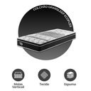 Ver imagem 3 de Colchão Solteiro Ecoflex Gran Sleep Moas Verticoil 88x188x24cm