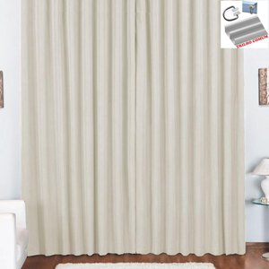 Cortina Tóquio para Trilho Comum Oxford 3mx2,80m Palha