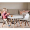 Cadeira Infantil Eames Polipropileno Base Madeira Eiffel Espresso Móveis - 3