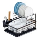Ver mais imagens de Escorredor de Louça Prato Copo Tigela Talheres Utensilios Pia Mesa Bancada Cozinha Limpeza Organizaç