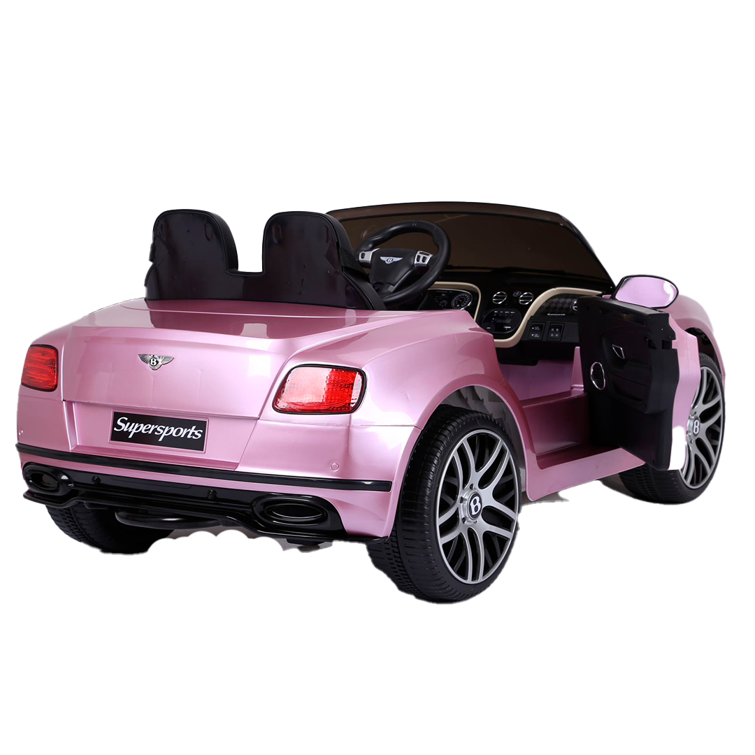 Mini Bentley Continental - Rosa Carro Elétrico Infantil A Bateria Para Crianças Motorizado Menino Me - 2