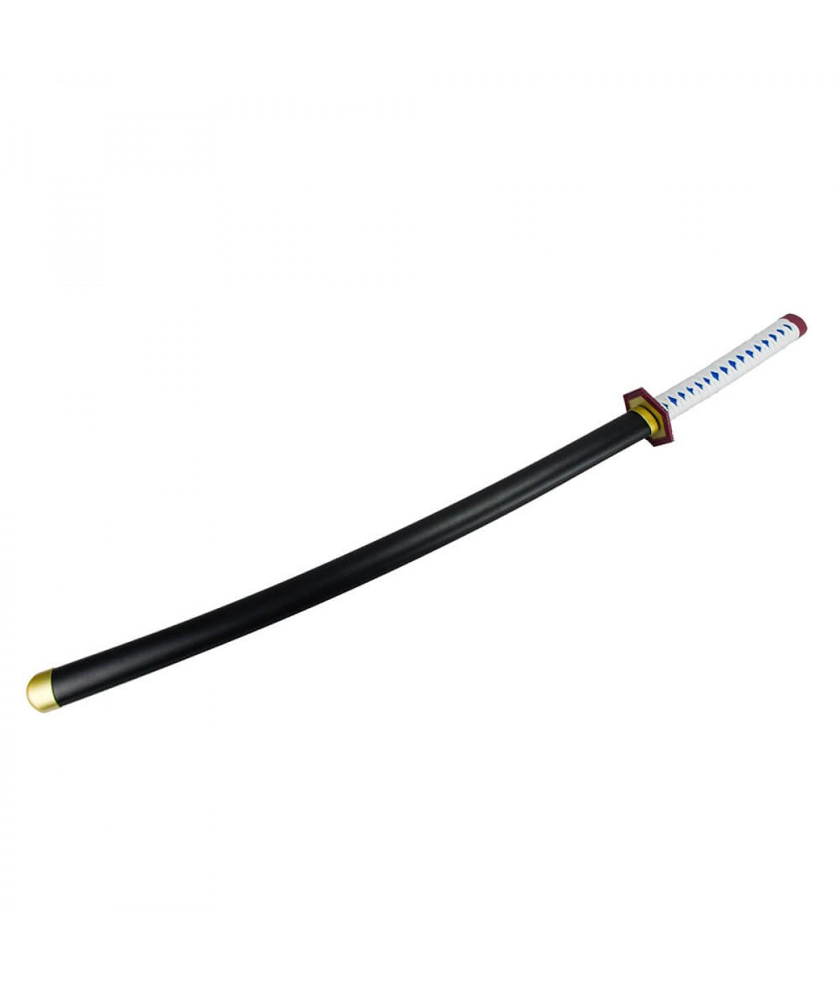 Espada Decorativa Lâmina Azul Guarda Hexagonal Japonesa Katana 100cm - 2