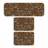 Kit de 3 Tapetes para Cozinha Coffee Antiderrapante - 1