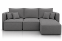 Ver imagem 1 de Sofá Modular Búzios - Conforto, Versatilidade e Design Contemporâneo:Veludo Cinza/2,90 com Chaise