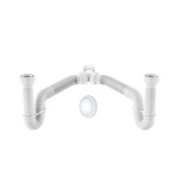 Sifão Tubo Extensivo Duplo Universal Branco 1,5m Censi - 1