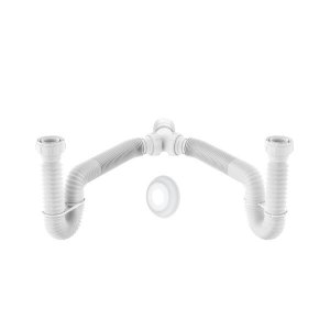 Sifão Tubo Extensivo Duplo Universal Branco 1,5m Censi