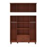 Guarda-Roupa 8 Portas Bipartido com Espelhos 1151T Bronze Imbuia Fnt Milani Store - 2