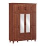 Guarda-Roupa 8 Portas Bipartido com Espelhos 1151T Bronze Imbuia Fnt Milani Store - 1