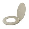Tampa De Vaso Assento Sanitário Oval Bege Astra - 1