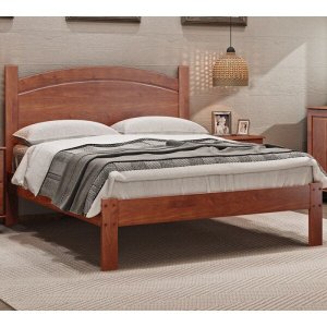 Cama Casal Madeira Maciça 1159T Bronze Imbuia FNT