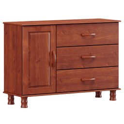 Cômoda 1 Porta 03 Gavetas Madeira Maciça 1162T Bronze Imbuia Fnt Milani Store - 2 Cômoda 1 Porta 03 Gavetas Madeira Maciça 1162T Bronze Imbuia Fnt Milani Store - 2