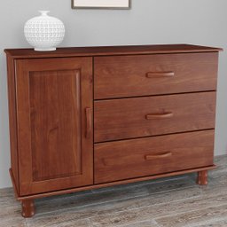 Cômoda 1 Porta 03 Gavetas Madeira Maciça 1162T Bronze Imbuia Fnt Milani Store - 1 Cômoda 1 Porta 03 Gavetas Madeira Maciça 1162T Bronze Imbuia Fnt Milani Store - 1