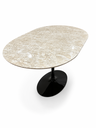 Ver imagem 2 de Mesa de Jantar Oblongo Mármore Travertino - 140x90cm