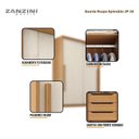 Ver imagem 3 de Guarda Roupa Solteiro Splendido 2 Portas 3 Gavetas Cinamomo Areia Fosco - Zanzini