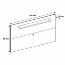 Ver imagem 3 de Conjunto Sala Rack Painel Esmeralda com Pés Madeira Maciça Cinza Perola/Noce