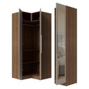 Ver imagem 4 de Guarda-Roupa Modulado de Canto 3 Portas com Espelhos Rustic/Crema Neo Madesa