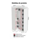 Ver imagem 2 de Guarda-Roupa Modulado de Canto 3 Portas com Espelhos Rustic/Crema Neo Madesa