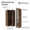Ver imagem 3 de Guarda-Roupa Modulado de Canto 3 Portas com Espelhos Rustic/Crema Neo Madesa