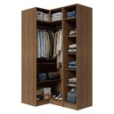 Ver imagem 5 de Guarda-Roupa Modulado de Canto 3 Portas com Espelhos Rustic/Crema Neo Madesa