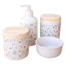 Ver imagem 2 de Kit Higiene Bebê Lavabo Arabescos 4 Pçs - Porcelana Tp Pinus