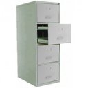 Ver imagem 1 de Arquivo de Aço 4 Gavetas P/ Pasta Suspensa C/ Chave Cinza