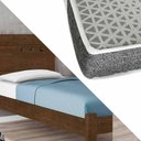 Ver imagem 3 de Cama de Solteiro Reforçada em Mdf Paola Ii Malbec Framar com Colchão Probel D20