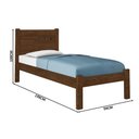 Ver imagem 4 de Cama de Solteiro Reforçada em Mdf Paola Ii Malbec Framar com Colchão Probel D20
