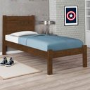 Ver imagem 2 de Cama de Solteiro Reforçada em Mdf Paola Ii Malbec Framar com Colchão Probel D20