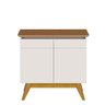 Buffet Classic 2 Portas Sem Espelho 64375 Off-White/Freijo - 4