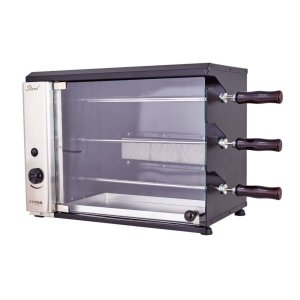 Churrasqueira a Gás de Bancada Vertical 3 Espetos Gn 220v Stand