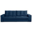 Ver imagem 5 de Sofá Retrátil e Reclinável 3 Lugares 2,50m com Molas Madrid Suede Mirra Decor