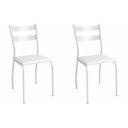 Ver imagem 1 de Cadeira Sala de Jantar Bali 2c141br Aço Kit 2 Un Branco/ano Branco - Kappesberg