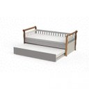 Ver imagem 3 de Quarto de Bebê Completo com Cômoda, Berço e Cama Babá com Cama Auxiliar Carolina Baby