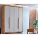 Ver imagem 1 de Guarda-roupa 4 Portas e 2 Gavetas Hawaii Rufato