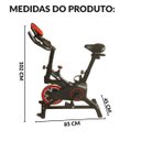 Ver imagem 2 de Bicicleta Ergométrica Spinning Profissional Mecânica 6 Kg Suporta 120 Kg Importway Iwf016