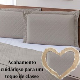 Colcha Ultrassonica Basics 2,20 X 2,40 Casal Kaki - 1