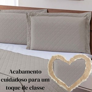 Colcha Ultrassonica Basics 2,20 X 2,40 Casal Kaki