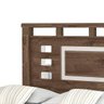 Cama Casal 1,40 Genova Detalhe Espelho Castanho/Off White Vitamov - 3